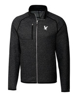 Embry-Riddle Eagles Cutter & Buck Mainsail Sweater-Knit Mens Big and Tall Full Zip Jacket CCH_MANN_HG 