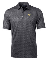 Cal Poly Mustangs Cutter & Buck Pike Banner Print Stretch Mens Polo BL_MANN_HG 