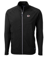 Kansas City Chiefs Cutter & Buck Adapt Eco Knit Hybrid Recycled Mens Big & Tall Full Zip Jacket BL_MANN_HG 1