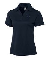Chicago Bears Americana Cutter & Buck Genre Textured Solid Womens Polo Navy Blue Mannequin
