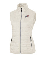 Buffalo Bills Americana Cutter & Buck Rainier PrimaLoft® Womens Eco Insulated Full Zip Puffer Vest CCO_MANN_HG 1