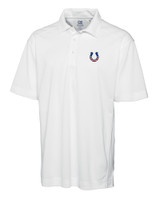 Indianapolis Colts Americana Cutter & Buck CB Drytec Genre Textured Solid Mens Polo WH_MANN_HG 1