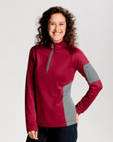 Cutter & Buck Womens Shaw Hybrid Half-Zip Chutney Front