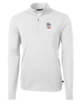 San Diego Padres Stars & Stripes Cutter & Buck Virtue Eco Pique Recycled Quarter Zip Mens Pullover WH_MANN_HG 1