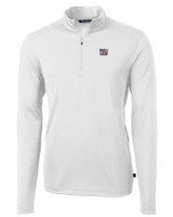 New York Giants Americana Cutter & Buck Virtue Eco Pique Recycled Quarter Zip Mens Pullover WH_MANN_HG 1