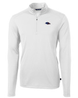 Baltimore Ravens Americana Cutter & Buck Virtue Eco Pique Recycled Quarter Zip Mens Pullover WH_MANN_HG 1