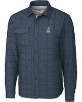 Los Angeles Angels Stars & Stripes Cutter & Buck Rainier PrimaLoft® Mens Eco Insulated Quilted Shirt Jacket ANM_MANN_HG 1