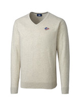 Kansas City Chiefs Americana Cutter & Buck Lakemont Tri-Blend Mens V-Neck Pullover Sweater OMH_MANN_HG 1