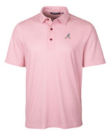 Atlanta Braves Stars & Stripes Cutter & Buck Pike Double Dot Print Stretch Mens Big and Tall Polo CDR_MANN_HG 1