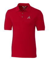 Atlanta Braves Stars & Stripes Cutter & Buck Advantage Tri-Blend Pique Mens Big and Tall Polo CDR_MANN_HG 1
