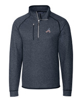 Atlanta Braves Stars & Stripes Cutter & Buck Mainsail Sweater-Knit Mens Big and Tall Half Zip Pullover Jacket LNH_MANN_HG 1
