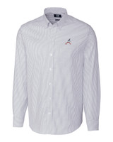 Atlanta Braves Stars & Stripes Cutter & Buck Stretch Oxford Stripe Mens Big and Tall Long Sleeve Dress Shirt LTB_MANN_HG 1