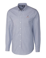 Atlanta Braves Stars & Stripes Cutter & Buck Stretch Oxford Mens Big and Tall Long Sleeve Dress Shirt LTB_MANN_HG 1