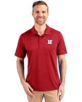 Houston Astros Stars & Stripes Cutter & Buck Prospect Recycled Featherlight Stretch Mens Polo Cardinal Red Front