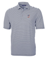 Detroit Tigers Stars & Stripes Cutter & Buck Virtue Eco Pique Stripe Recycled Mens Polo NVBU_MANN_HG 1