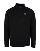 Jacksonville Jaguars Cutter & Buck Mens Coastal Half-Zip Black Mannequin