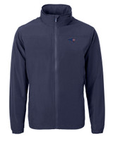 New England Patriots Americana Cutter & Buck Charter Eco Knit Recycled Big & Tall Full-Zip Jacket NVBU_MANN_HG 1