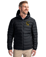 Pittsburgh Steelers Historic Cutter & Buck Mission Ridge Repreve® Eco Insulated Mens Puffer Jacket Black Front
