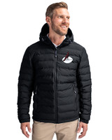 Arizona Cardinals Historic Cutter & Buck Mission Ridge Repreve® Eco Insulated Mens Puffer Jacket Black Front