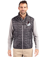 Arizona Cardinals Historic Cutter & Buck Rainier PrimaLoft® Mens Eco Insulated Full Zip Printed Puffer Vest Black Front