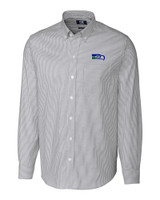 Seattle Seahawks Historic Cutter & Buck Stretch Oxford Stripe Mens Big and Tall Long Sleeve Dress Shirt CC_MANN_HG 1