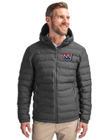 New York Giants Historic Cutter & Buck Mission Ridge Repreve® Eco Insulated Mens Puffer Jacket Elemental Grey Front