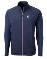 Los Angeles Chargers Historic Cutter & Buck Adapt Eco Knit Hybrid Recycled Mens Big & Tall Full Zip Jacket NVBU_MANN_HG 1