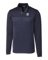 Los Angeles Chargers Historic Cutter & Buck Traverse Stripe Stretch Quarter Zip Mens Big and Tall Pullover LYN_MANN_HG 1