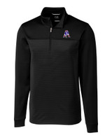 New England Patriots Historic Cutter & Buck Traverse Stripe Stretch Quarter Zip Mens Big and Tall Pullover BL_MANN_HG 1