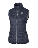 Los Angeles Chargers Historic Cutter & Buck Rainier PrimaLoft® Womens Eco Insulated Full Zip Puffer Vest ANM_MANN_HG 1
