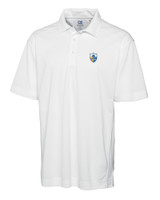 Los Angeles Chargers Historic Cutter & Buck CB Drytec Genre Textured Solid Mens Polo WH_MANN_HG 1