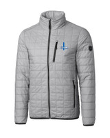 Detroit Lions Historic Cutter & Buck Rainier PrimaLoft® Mens Eco Insulated Full Zip Puffer Jacket POL_MANN_HG 1