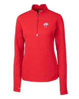 Buffalo Bills Historic Cutter & Buck Traverse Stretch Quarter Zip Womens Pullover RD_MANN_HG 1