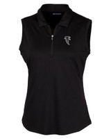 Atlanta Falcons Historic Cutter & Buck Forge Stretch Womens Sleeveless Polo BL_MANN_HG 1