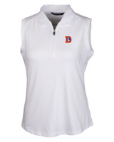 Denver Broncos Historic Cutter & Buck Forge Stretch Womens Sleeveless Polo WH_MANN_HG 1