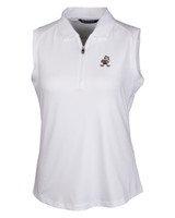 Cleveland Browns Historic Cutter & Buck Forge Stretch Womens Sleeveless Polo WH_MANN_HG 1