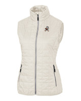 Cleveland Browns Historic Cutter & Buck Rainier PrimaLoft® Womens Eco Insulated Full Zip Puffer Vest CCO_MANN_HG 1