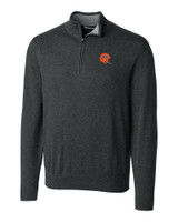 Cincinnati Bengals Historic Cutter & Buck Lakemont Tri-Blend Mens Quarter Zip Pullover Sweater CCH_MANN_HG 1