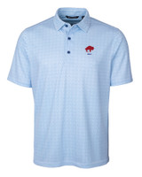 Buffalo Bills Historic Cutter & Buck Pike Double Dot Print Stretch Mens Big and Tall Polo TBL_MANN_HG 1