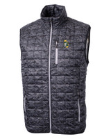 Green Bay Packers Historic Cutter & Buck Rainier PrimaLoft® Mens Eco Insulated Full Zip Printed Puffer Vest BL_MANN_HG 1