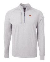 Cincinnati Bengals Cutter & Buck Adapt Eco Knit Heather Mens Big & Tall Quarter Zip Pullover POH_MANN_HG 1