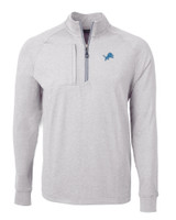 Detroit Lions Cutter & Buck Adapt Eco Knit Heather Mens Big & Tall Quarter Zip Pullover POH_MANN_HG 1