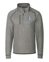 Detroit Lions Historic Cutter & Buck Mainsail Sweater-Knit Mens Half Zip Pullover Jacket POH_MANN_HG 1