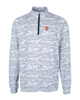 San Francisco Giants Cutter & Buck Traverse Camo Print Stretch Quarter Zip Mens Big and Tall Pullover CC_MANN_HG 1