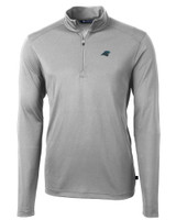 Carolina Panthers Cutter & Buck Virtue Eco Pique Recycled Quarter Zip Mens Big & Tall Pullover POL_MANN_HG 1