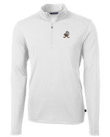 Cleveland Browns Historic Cutter & Buck Virtue Eco Pique Recycled Quarter Zip Mens Big & Tall Pullover WH_MANN_HG 1