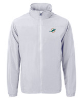 Miami Dolphins Cutter & Buck Charter Eco Recycled Mens Full-Zip Jacket POL_MANN_HG 1