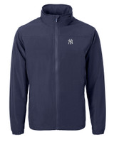 New York Yankees Cutter & Buck Charter Eco Recycled Mens Full-Zip Jacket NVBU_MANN_HG 1