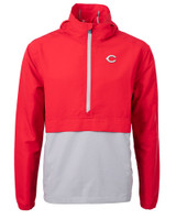 Cincinnati Reds Cutter & Buck Charter Eco Recycled Mens Anorak Jacket RDPO_MANN_HG 1