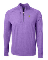 Minnesota Vikings Cutter & Buck Adapt Eco Knit Heather Mens Quarter Zip Pullover CPH_MANN_HG 1